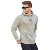 Madmext Mint Yeşili Kapüşonlu Nakışlı Erkek Sweatshirt 6145,Mint Yeşili S