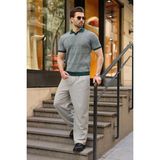 Madmext Nefti Yeşili Polo Yaka Regular Fit Erkek Triko Tişört E7496