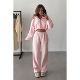 Madmext Pembe Barrel Fit Kadın Eşofman Altı MG2553