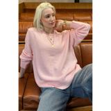 Madmext Pembe Bisiklet Yaka Kadın Triko Kazak Mg2494