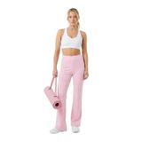 Madmext Pembe Yüksek Bel Flare Paça Şık Günlük Kadın Pantolon Mg2645,Pembe L