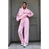 Madmext Pembe Yumuşak Dokulu Palazzo Jogger Kadın Eşofman Altı MG2122 - S