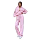 Madmext Pembe Yumuşak Dokulu Palazzo Jogger Kadın Eşofman Altı Mg2122,Pembe XL