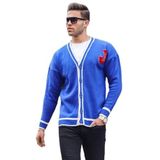 Madmext Saks Erkek Triko Hırka 6314,Saks XL