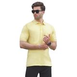 Madmext Sarı Overfit Kısa Kollu Polo Yaka Erkek Tişört 7029,Sarı L