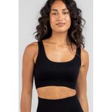 Madmext Siyah Askılı Basic Crop Top Bluz Mg1757,Siyah S