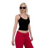 Madmext Siyah Askılı V Yaka Atlet Mg2454,Siyah XL