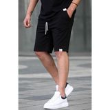 Madmext Siyah Basic Erkek Şort 6501 Regular Fit Rahat Kesim Çift Cepli Yazlık Kullanım İçin - XL