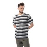 Madmext Siyah Bisiklet Yaka Çizgili Erkek T-Shirt E7118,Siyah L