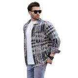 Madmext Siyah Desenli Oduncu Erkek Gömlek 6749,Siyah 2XL