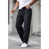 Madmext Siyah Erkek Yıkamalı Baggy Jean 7216 - 32