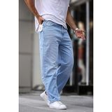 Madmext Siyah Erkek Yıkamalı Baggy Jean 7216