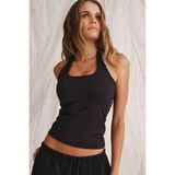 Madmext Siyah Halter Yaka Kadın Atlet MG2680 - XL