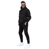 Madmext Siyah Kapşonlu Basic Eşofman Takımı 5905,Siyah M