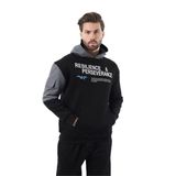 Madmext Siyah Kapüşonlu Cep Detaylı Baskılı Erkek Sweatshirt 7058,Siyah M