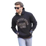 Madmext Siyah Kapüşonlu Cep Detaylı Baskılı Erkek Sweatshirt 7068,Siyah S