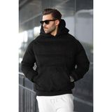 Madmext Siyah Kapüşonlu Erkek Şişme Mont 7235 - 2XL
