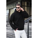 Madmext Siyah Kapüşonlu Kanguru Cep Erkek Sweatshirt E7169