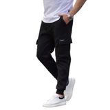 Madmext Siyah Kargo Cep Erkek Eşofman Altı 6526,Siyah 2XL