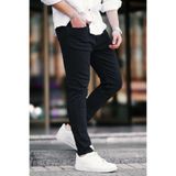 Madmext Siyah Likralı Slim Fit Erkek Jean Pantolon 6302,Siyah 30