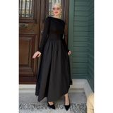 Madmext Siyah Maxi Boy%100 Pamuklu Kadın Elbise Mg2365,Siyah S