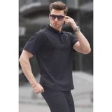 Madmext Siyah Polo Yaka Basic Erkek Tişört 6126 - XL