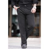 Madmext Siyah Regular Fit Düz Kesim Yan Cepli Erkek Pantolon 6540,Siyah S