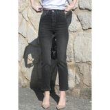 Madmext Siyah Slim Fit Kadın Mom Jean MG1738