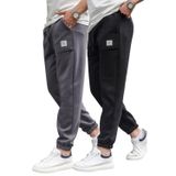 Madmext Siyah/Füme Cepli Jogger Erkek 2'Li Paket Eşofman Altı E7445
