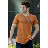 Madmext T4002 Camel Erkek T-shirt