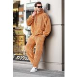 Madmext Taba Cep Detaylı Polar Erkek Eşofman Takımı E5961