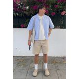 Madmext Taş Rengi Basic Erkek Şort Regular Fit Yan Cep Özellikli Rahat Kesim - 2XL