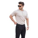 Madmext Taş Rengi Erkek Polo Yaka Düz Tişört 6878,Taş Rengi XL