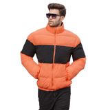 Madmext Turuncu Dik Yaka Şişme Mont 6806,Turuncu L