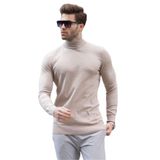 Madmext Vizon Balıkçı Yaka Erkek Triko Kazak 6809,Lacivert XL
