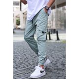 Madmext Yeşil Kargo Cepli Erkek Jogger Pantolon, M Beden