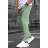Madmext Yeşil Müslin Kumaş Erkek Basic Pantolon 6507,Yeşil M