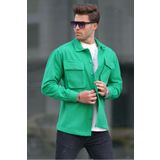 Madmext Yeşil Oversize Oduncu Erkek Gömlek 6709