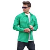 Madmext Yeşil Oversize Oduncu Erkek Gömlek 6709,Yeşil XL