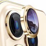 MADNOVA iPhone 11 Pro/11 Pro Max/12 Pro için Kamera Koruyucu İphone Alüminyum Alaşım Çerçeveli Tempered Glass iPhone Kamera Lens Koruyucu (GOLD)