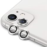 MADNOVA iPhone 11/12/12 Mini için Kamera Koruyucu Alüminyum Alaşım Çerçeveli Tempered Glass iPhone Kamera Lens Koruyucu (GÜMÜŞ)