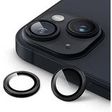MADNOVA iPhone 11/12/12 Mini için Kamera Koruyucu Alüminyum Alaşım Çerçeveli Tempered Glass iPhone Kamera Lens Koruyucu (SİYAH)