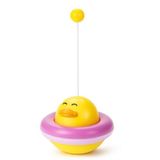 MADPET 360° Dönen Ördek Şekilli İnteraktif Kedi Oyuncağı – Atıştırmalık Dispenserli Zeka Geliştirici Kedi Eğitim Oyuncağı – Dayanıklı ve Kolay Temizlenebilir – Kaymaz Tabanlı