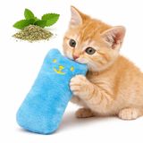 MADPET Catnip Kedi Oyuncağı Mavi – Sesli Peluş Kedi Oyuncak, Isırınca Ses Çıkaran Plush Cat Toy, Yumuşak Dayanıklı Mini Boy Kedi Oyuncağı, Kediler için Eğlenceli Oyuncak