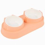 MADPET Çift Hazneli Plastik Mama ve Su Kabı – Pembe – Kaymaz Tabanlı, Dayanıklı & Hijyenik – Kedi/Köpek Mama Kabı – Kolay Temizlenebilir (33x17x5 cm)