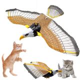 MADPET Elektrikli Uçan Kartal Kedi Oyuncağı | Asılı Uçan Kuş Kedi Oyuncağı | Hareketli Kanatlı İnteraktif Kedi Oyuncağı | Ev Kedileri İçin Oyun ve Egzersiz