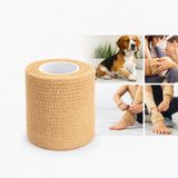 MADPET Kahverengi Elastik Bandaj – Çok Amaçlı Spor ve Veteriner Bandajı, Esnek Destek Sargısı, Bilek Diz Ayak ve Kas Koruyucu Bandaj, Köpek ve Kedi İçin Koruyucu Sarma Bandı, Nefes Alabilir