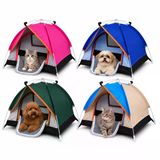 Madpet Katlanabilir Kedi Çadırı - 72 X 50 X 50 Cm Taşınabilir Evcil Hayvan Evi - File Pencereli Pop Up Oyun Alanı - İç Mekan Bahçe Balkon Kam