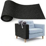 MADPET Kedi Tırmalama Matı Yapışkanlı - Keçe Tırmalama Pedi 100x30 cm - Duvar Koltuk Zemin Koruyucu - Tırnak Bakım Ürünü - Kaymaz Dayanıklı Uzun Ömürlü Evcil Hayvan Aksesuarı (Siyah)