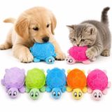 MADPET Peluş Köpek Oyuncağı Deniz Kaplumbağası - Hışırtılı Çıtırtılı Sesli Yumuşak Evcil Hayvan Oyuncağı - Kedi Yavru Köpek Küçük Irklar İçin İnteraktif Oyun Arkadaşı (Stoğa Göre Renk Gönderilir)